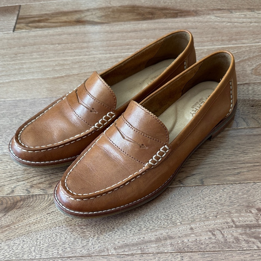 Sperry buttery soft leather Seaport loafers 8.5 tan flats